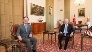 TBMM Başkanı Kurtulmuş, Çin'in Ankara Büyükelçisi Xuebin'i kabul etti