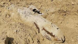 Patlamamış bomba panik yarattı