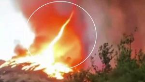 Bilecik’te dehşete düşüren görüntü Ateş hortumu yükseldi