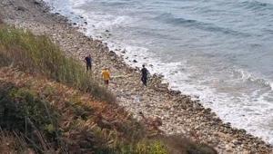 Şile sahilinde roket başlığı olduğu düşünülen cisim bulundu