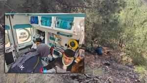 İskenderunda motosikletle uçuruma düşen 2 kişi yaralandı