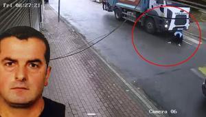 Belediye işçisi feci şekilde can vermişti Korkunç kazanın görüntüsü ortaya çıktı