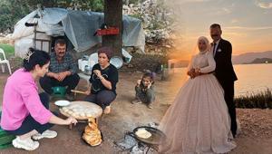 İmkansızlıklar nedeniyle düğün yapamayan çift, 12 yıl sonra hayallerine kavuştu