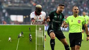 Kocaelispor-Galatasaray maçında kritik pozisyon Gol kararı VARdan döndü