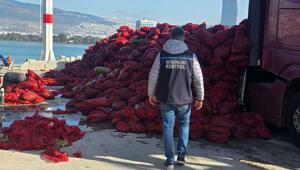 Yer: İzmir Kaçak avlanan 27 ton kara midye ele geçirildi