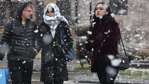 Fotoğraflar bugün çekildi Kar yağışı birçok kenti beyaza bürüdü