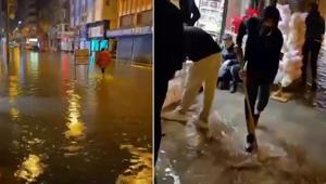Hatayı sağanak vurdu: Cadde ve yollar göle döndü, bazı iş yerlerini su bastı