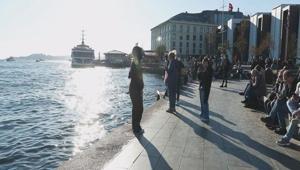 İstanbul’da yazdan kalma bir gün Güneşli havayı fırsat bilenler sahillere akın etti