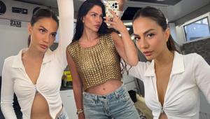 Demet Özdemir’den ayna karşısında poz Yazdığı not dikkat çekti