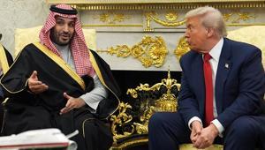 SON DAKİKA Beyaz Sarayda 1 trilyon dolarlık zirve Trump ile Selman bir araya geldi