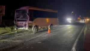 Çerkezköyde iki servis aracı çarpıştı 8 işçi yaralı