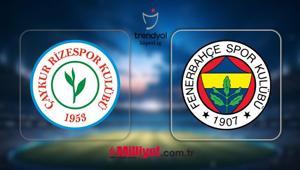 MAÇ SONUCU | Rizespor-Fenerbahçe maçı kaç kaç bitti ve kim yendi
