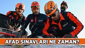 AFAD sınavları ne zaman AFAD 1.250 personel alımı sözlü ve uygulama sınav tarihleri ne zaman