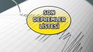 Az önce deprem mi oldu, nerede kaç şiddetinde Kandilli Rasathanesi/AFAD yeni son depremler listesi