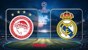 Olympiakos - Real Madrid maçı kaç kaç bitti UEFA Şampiyonlar Ligi Olympiakos - Real Madrid maç bilgileri...