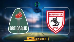 UEFA Konferans Liginde Samsunspor, Breidablik ile karşı karşıya