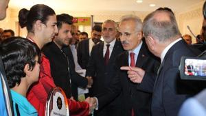 Bakanlar Uraloğlu ve Işıkhan, Midyat Belediyesini ziyaret etti