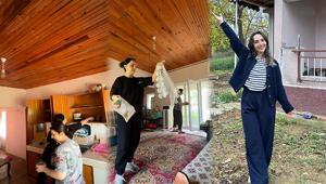 Terk edilmiş 50 yıllık köy evine göç ettiler ‘Buradan bir şey olmaz diyenler şimdi çok beğeniyor’