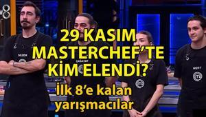 MASTERCHEF 29 KASIM KİM ELENDİ MasterChefte bu akşam kim veda etti MasterChef ilk 8e kalan yarışmacılar