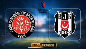 Süper Ligde Beşiktaş, Fatih Karagümrüke konuk oluyor