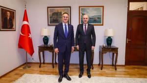 TBMM Başkanı Kurtulmuştan Duşanbe Büyükelçiliğine ziyaret