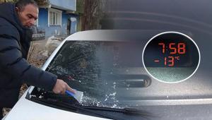 Kent buzdan şehre dönüştü Sabah uyandıklarında araçlarını bu halde buldular