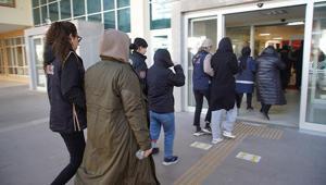 Edirne merkezli FETÖnün güncel öğrenci yapılanması operasyonunda adliyeye sevkler sürüyor