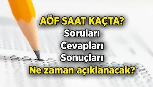 Açıköğretim AÖF sınav oturumları kaçta başlıyor, kaçta bitiyor AÖF sınav soruları, cevapları, sonuçları ne zaman açıklanacak