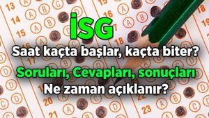 İSG SORULARI, CEVAPLARI açıklandı mı, ne zaman açıklanacak 2025 İş Güvenliği Sınav sonuçları ne zaman erişime açılacak