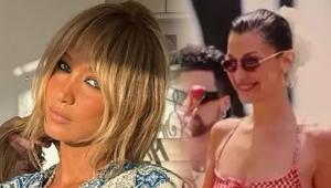 Filistine desteğini sürdürüyor Bella Hadidden kefiyeli elbise kombini