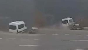 Nurdağı’ndaki feci kazanın görüntüleri ortaya çıktı İşçi servisi şarampole uçtu