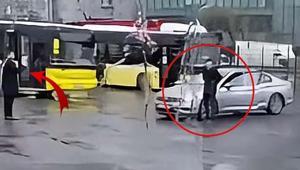 Beşiktaş’ta gündüz vakti korkutan anlar Otobüs durağında havaya ateş açtı, bir de kayıt aldırdı