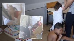 Son dakika... Bursada skandal görüntüler Öğrencileri iple bağlayıp ders işlediler