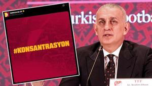 TFF Başkanı İbrahim Hacıosmanoğlunun açıklamalarının ardından Galatasaraydan paylaşım