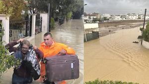 KKTCde şiddetli yağışlar hayatı felç etti Vatandaşlar mahsur kaldı