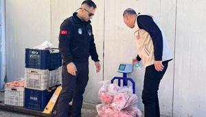 Soğuk hava deposuna baskın: Yüzlerce kilo ürün bozuk çıktı