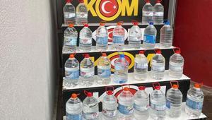 Adanada kaçak içki ve etil alkol operasyonunda 5 şüpheli yakalandı