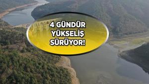 4 gündür yükseliş sürüyor İSKİ 11 Aralık baraj doluluk oranları İstanbul barajları doluluk oranları son tablo...
