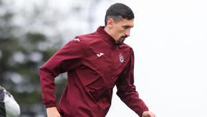 Trabzonsporda Stefan Savic takımla birlikte çalıştı