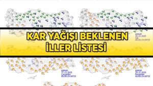 METEOROLOJİ KAR YAĞIŞI | Sıcaklıklar düşüyor İstanbula kar ne zaman yağacak Bugün kar taneleri beklenen iller listesi...