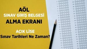 1. DÖNEM AÇIK ÖĞRETİM LİSESİ SINAVLARI ✍🏻 AÖL fotoğraflı sınav giriş belgesi nasıl alınır Açık lise sınav tarihleri ne zaman