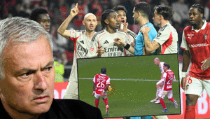 Benficada Jose Mourinho çılgına döndü Takımını galip ilan etti