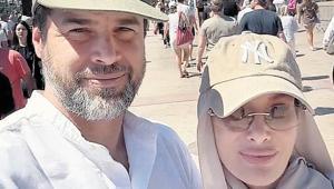 Eşinin ülkesine gitti