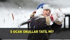 5 OCAK OKULLAR TATİL Mİ Kar tatili açıklaması geldi mi ve okul var mı 5 Ocak 2026 Pazartesi okullar tatil mi Valilikten açıklama geldi mi