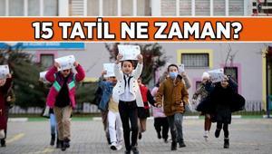 Karne heyecanı 🔔 15 Tatil ne zaman, okulların kapanmasına kaç gün kaldı 2026nın 15 günlük tatili hangi gün başlıyor, hangi gün bitiyor