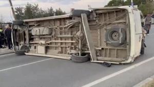 Hatay Arsuzda zincirleme kaza 1’i ağır 11 yaralı