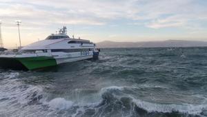 Bursa deniz otobüslerinde fırtına engeli nedeniyle 8 sefer iptal edildi