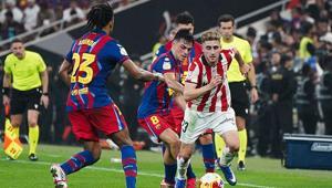 Barcelona 5 golle Süper Kupada finale yükseldi