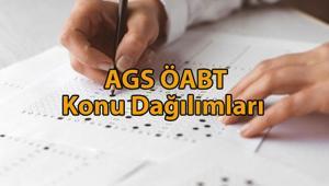 AGS ÖABT Konu Dağılımları | Milli Eğitim Bakanlığı Akademi Giriş Sınavı ve Öğretmenlik Alan Bilgisi Testi soru dağılımları yayınlandı