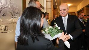 TBMM Başkanı Kurtulmuş, 10 Ocak Çalışan Gazeteciler Günü dolayısıyla parlamento muhabirlerini ziyaret etti